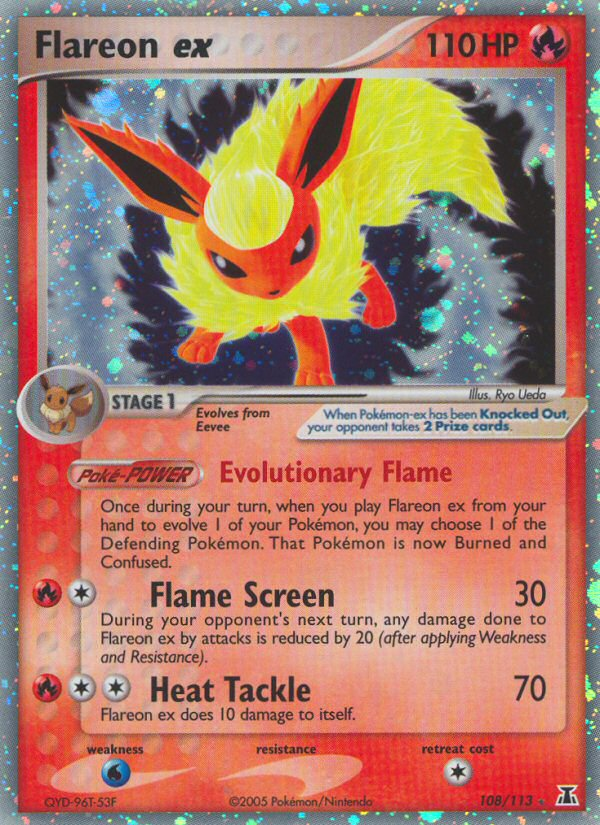 Flareon ex (108/113) [EX: Delta Species] Pokémon