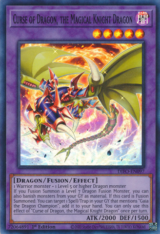 Curse of Dragon, the Magical Knight Dragon [DIFO-EN097] Super Rare - Yugioh Cards For Your TCG Needs!