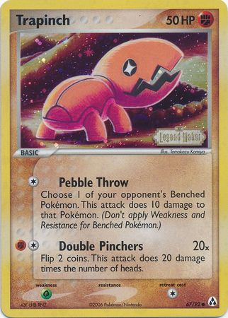Trapinch (67/92) (Stamped) [EX: Legend Maker] Pokémon