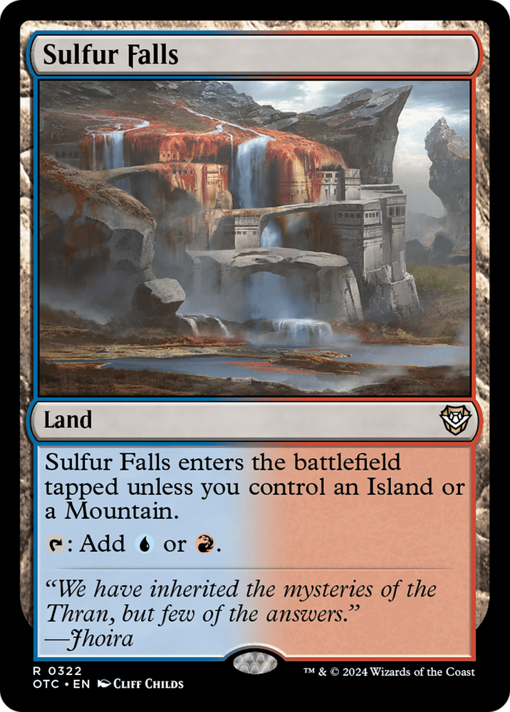 Sulfur Falls [Outlaws of Thunder Junction Commander] Magic: The Gathering