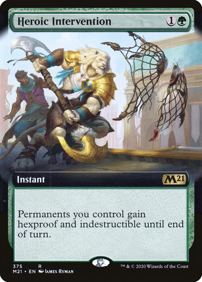 Heroic Intervention (Extended Art) [Core Set 2021] Magic: The Gathering