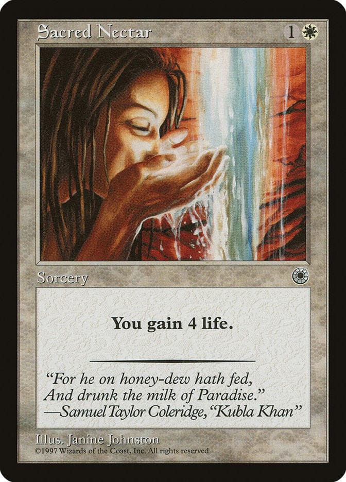 Sacred Nectar [Portal] Magic: The Gathering