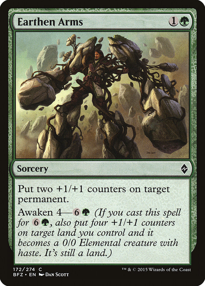 Earthen Arms [Battle for Zendikar] Magic: The Gathering