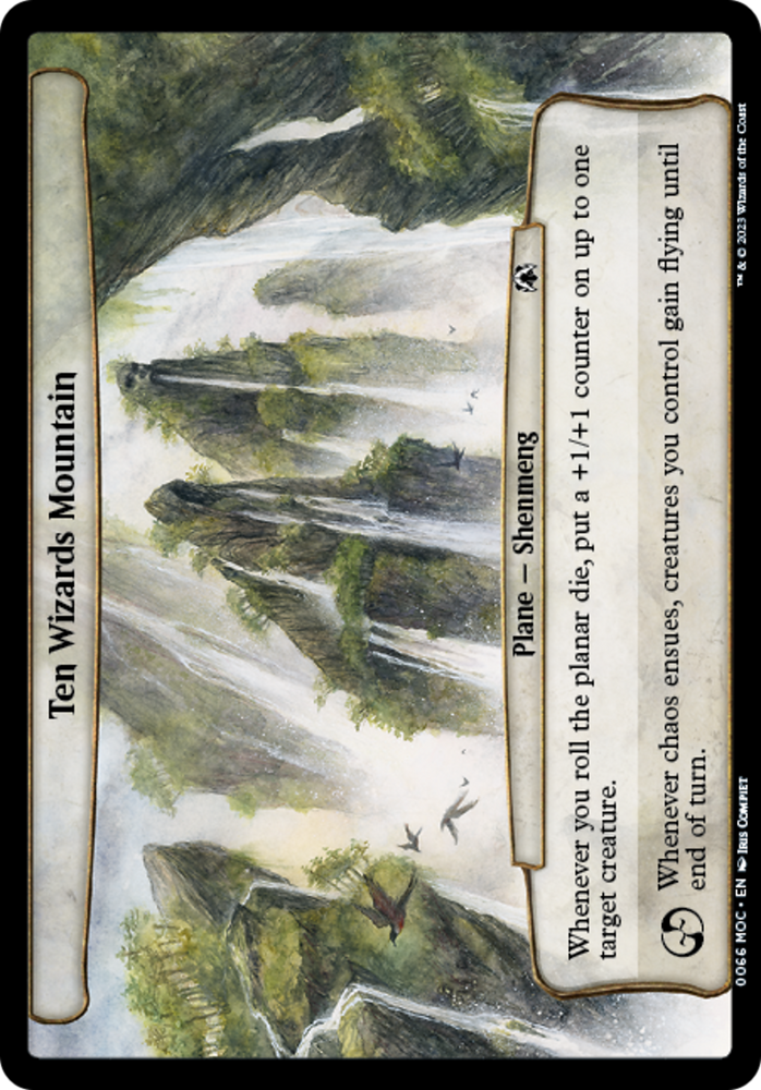 Ten Wizards Mountain [March of the Machine Commander] Magic: The Gathering