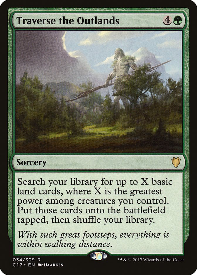 Traverse the Outlands [Commander 2017] Magic: The Gathering