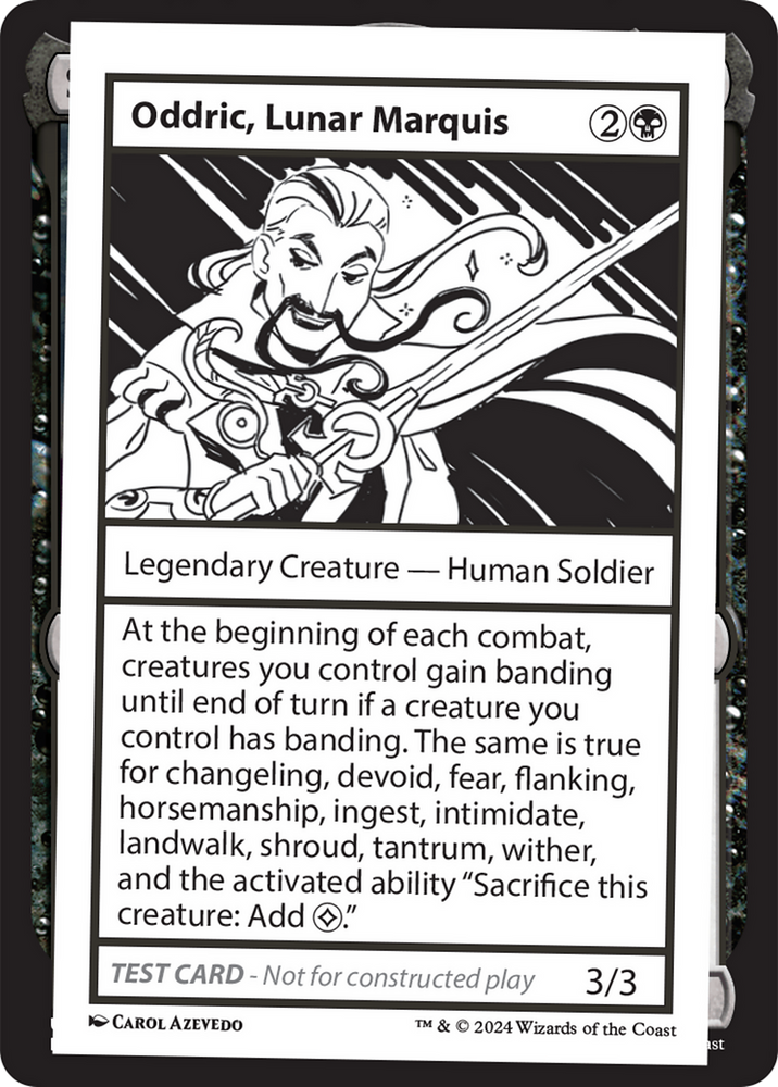 Oddric, Lunar Marquis [Mystery Booster 2 Playtest Cards] Magic: The Gathering