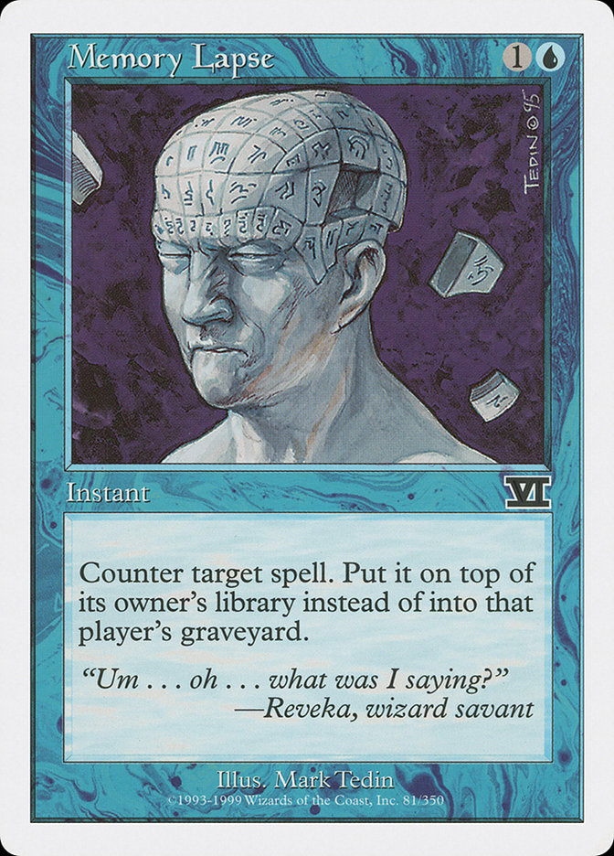 Memory Lapse [Classic Sixth Edition] Magic: The Gathering