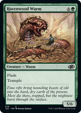 Havenwood Wurm [Jumpstart 2022] Magic: The Gathering