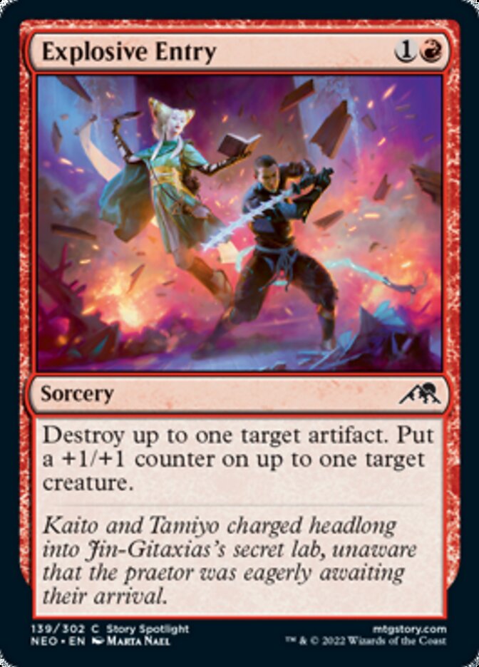Explosive Entry [Kamigawa: Neon Dynasty] Magic: The Gathering