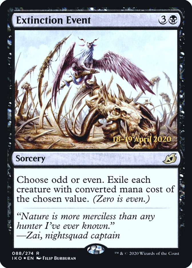 Extinction Event [Ikoria: Lair of Behemoths Prerelease Promos] Magic: The Gathering