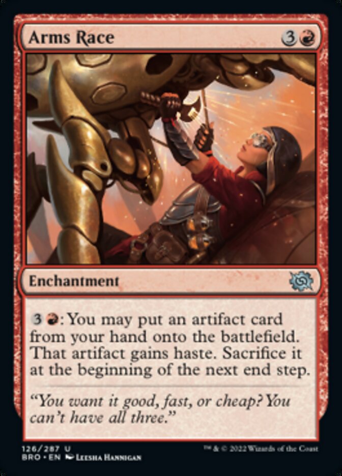 Arms Race [The Brothers' War] Magic: The Gathering