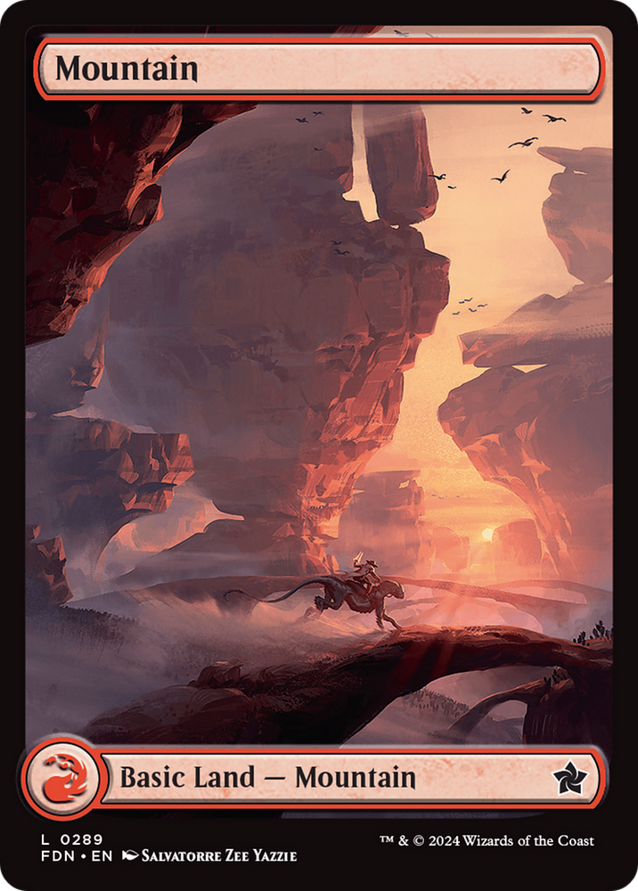 Mountain (0289) [Foundations] Magic: The Gathering
