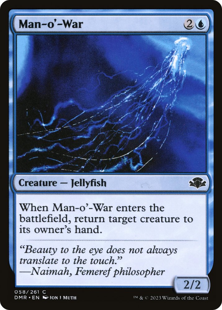 Man-o'-War [Dominaria Remastered] Magic: The Gathering