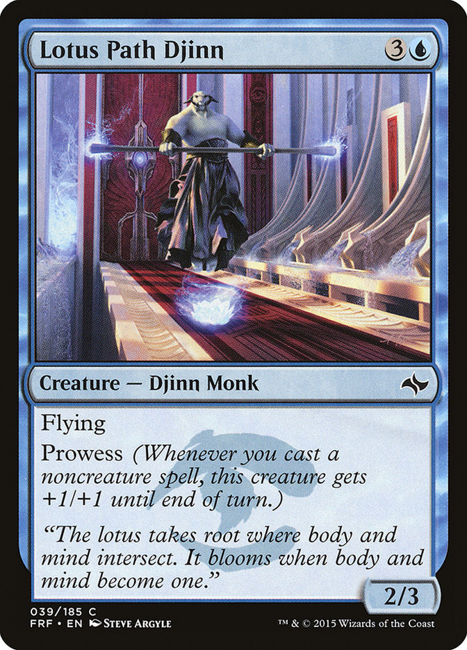Lotus Path Djinn [Fate Reforged] Magic: The Gathering