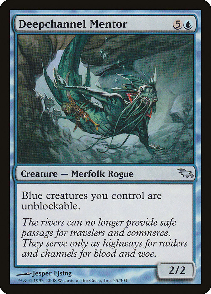 Deepchannel Mentor [Shadowmoor] Magic: The Gathering