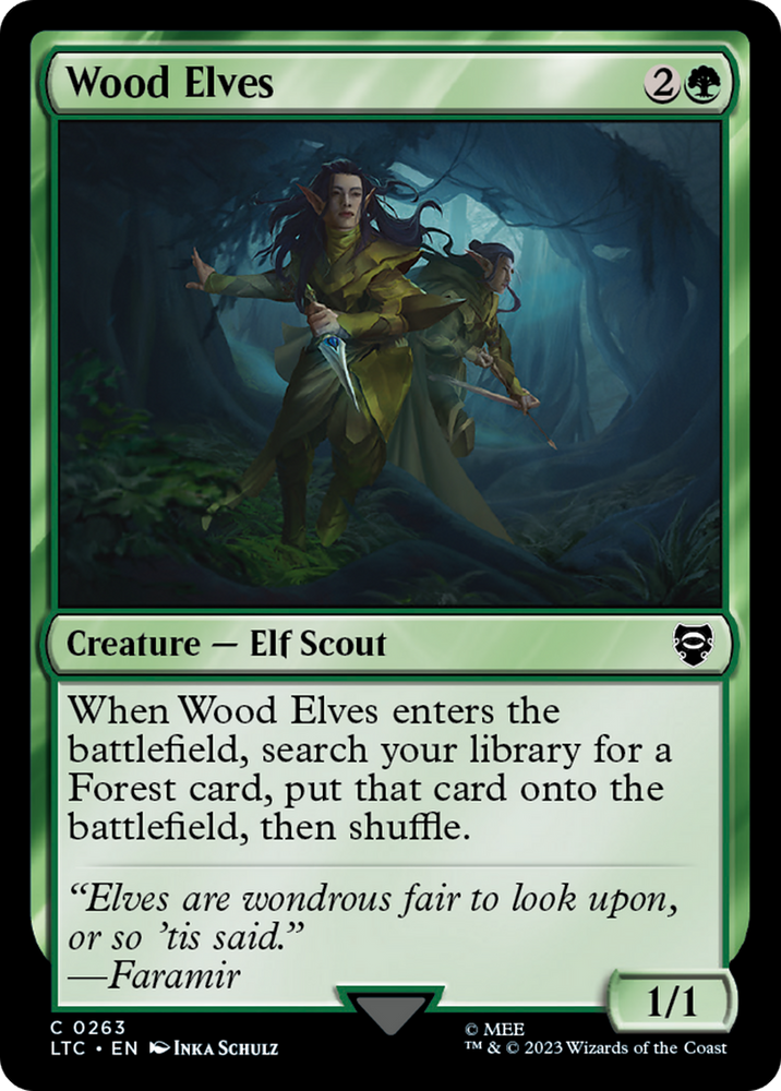 Wood Elves [The Lord of the Rings: Tales of Middle-Earth Commander] Magic: The Gathering