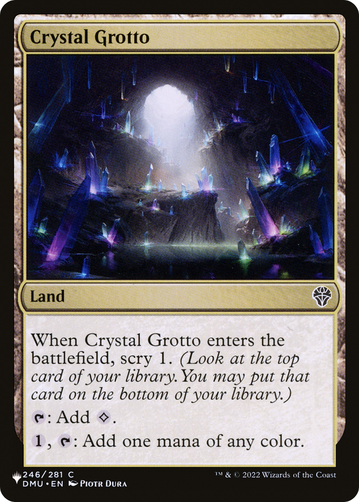 Crystal Grotto [The List] Magic: The Gathering