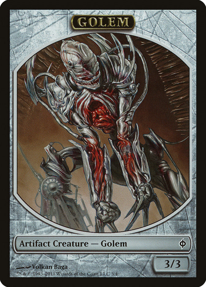 Golem Token [New Phyrexia Tokens] Magic: The Gathering