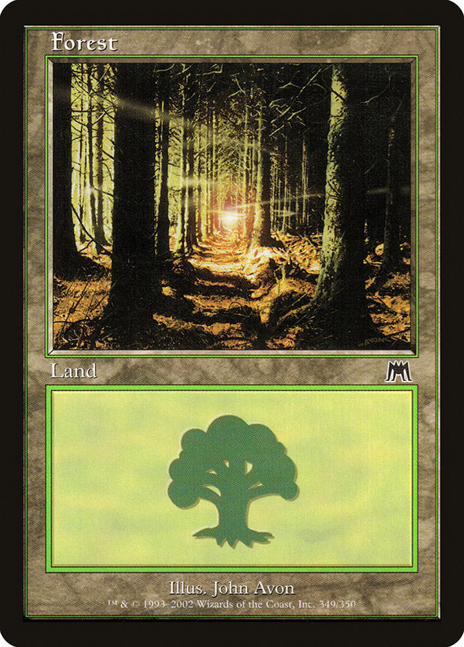 Forest (349) [Onslaught] Magic: The Gathering