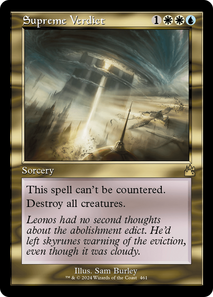 Supreme Verdict (Retro Frame) [Ravnica Remastered] Magic: The Gathering