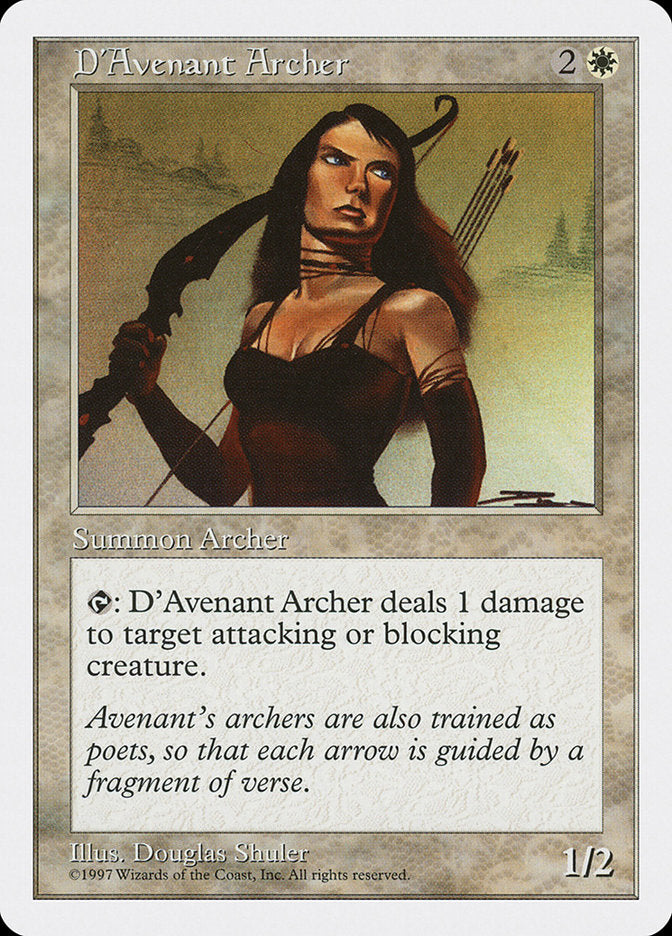 D'Avenant Archer [Fifth Edition] Magic: The Gathering