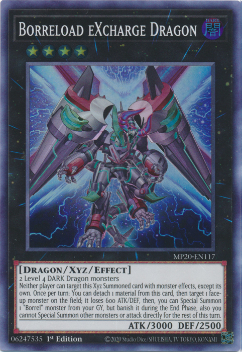 Borreload eXcharge Dragon [MP20-EN117] Super Rare - Yugioh Cards For Your TCG Needs!