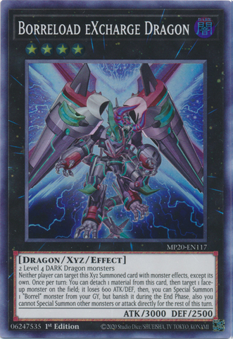 Borreload eXcharge Dragon [MP20-EN117] Super Rare - Yugioh Cards For Your TCG Needs!