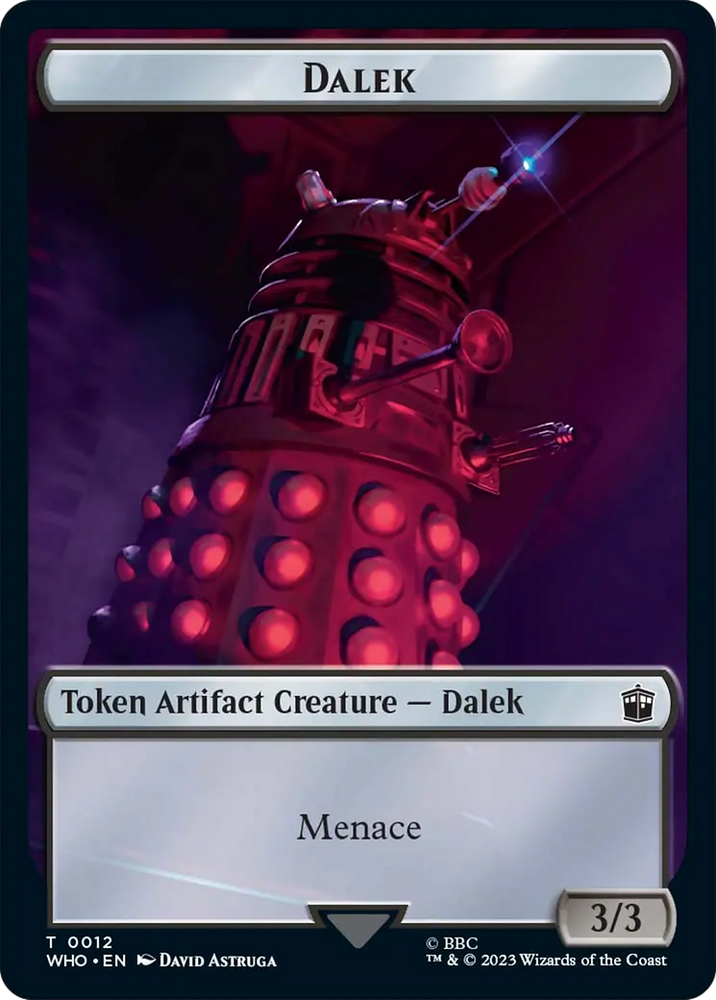Dalek Token [Doctor Who Tokens] Magic: The Gathering