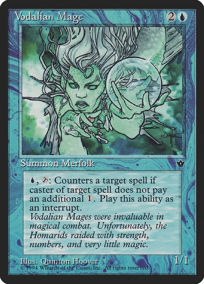 Vodalian Mage (Quinton Hoover) [Fallen Empires] Magic: The Gathering