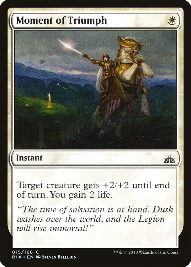 Moment of Triumph [Rivals of Ixalan] Magic: The Gathering
