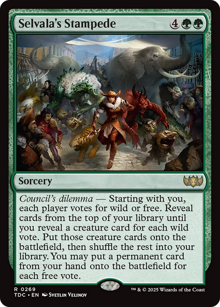 Selvala's Stampede [Tarkir: Dragonstorm Commander] Magic: The Gathering