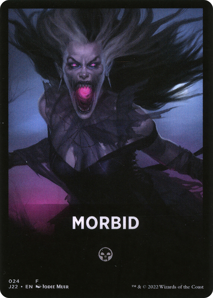 Morbid Theme Card [Jumpstart 2022 Front Cards] Magic: The Gathering