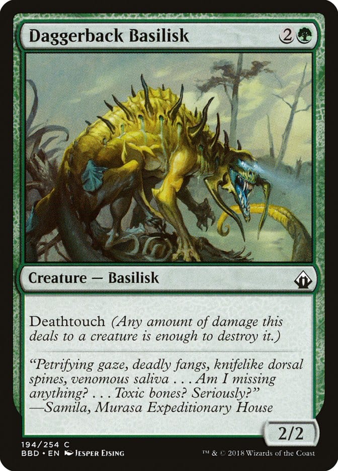 Daggerback Basilisk [Battlebond] Magic: The Gathering