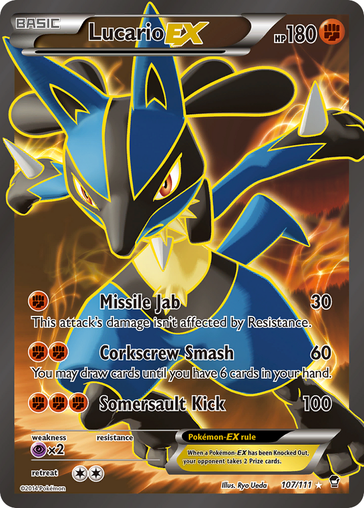 Lucario EX (107/111) [XY: Furious Fists] Pokémon
