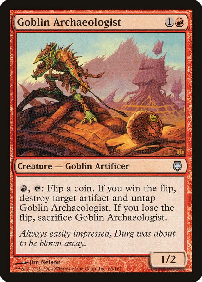 Goblin Archaeologist [Darksteel] Magic: The Gathering