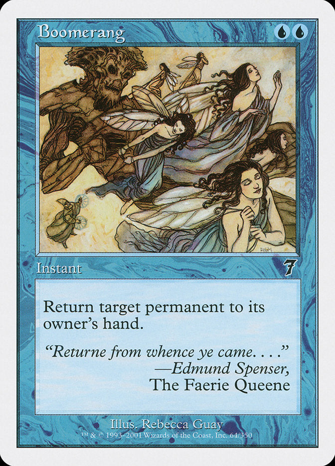 Boomerang [Seventh Edition] Magic: The Gathering