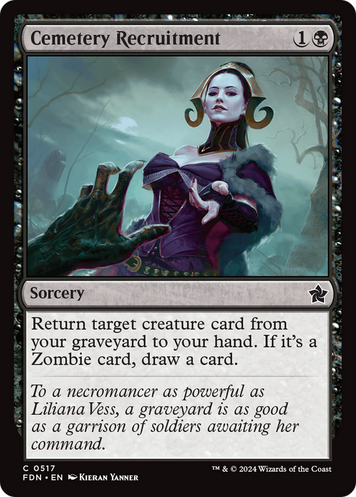 Cemetery Recruitment [Foundations] Magic: The Gathering