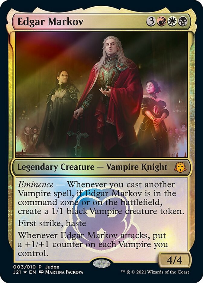 Edgar Markov [Judge Gift Cards 2021] Magic: The Gathering