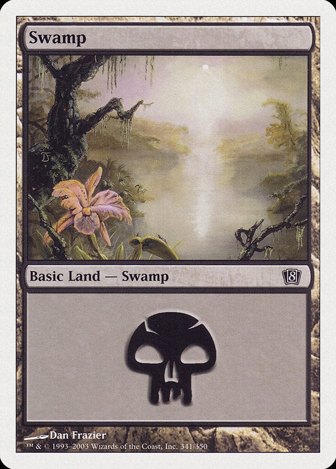 Swamp (341) [Eighth Edition] Magic: The Gathering