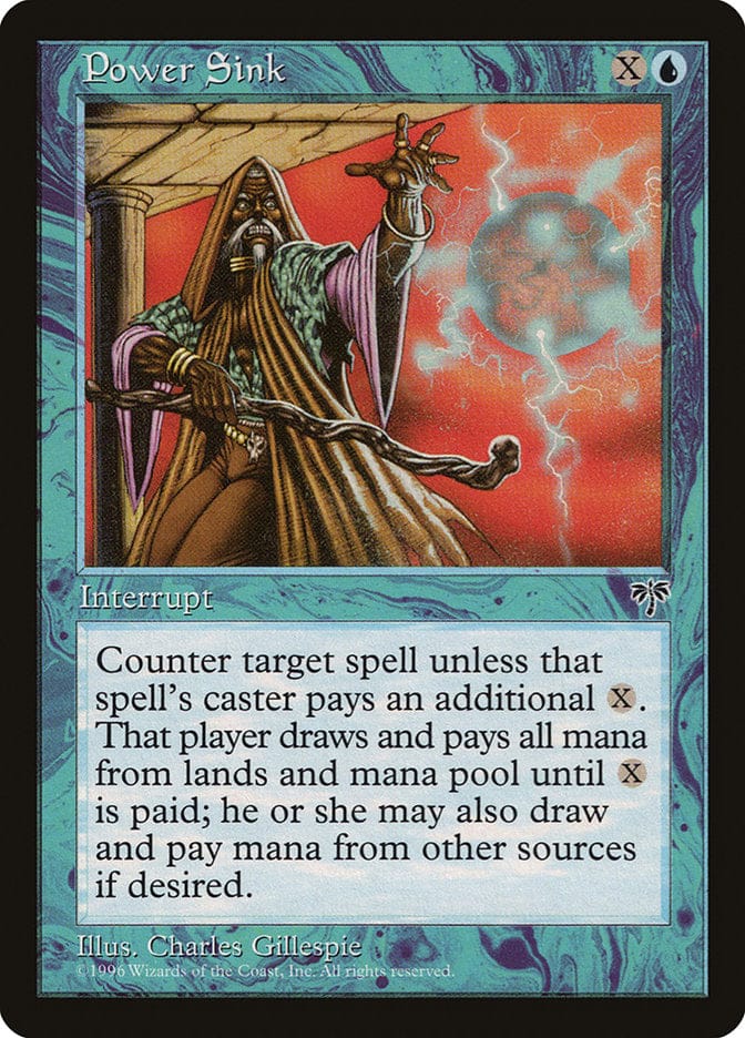 Power Sink [Mirage] Magic: The Gathering