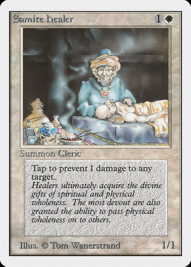 Samite Healer [Unlimited Edition] Magic: The Gathering