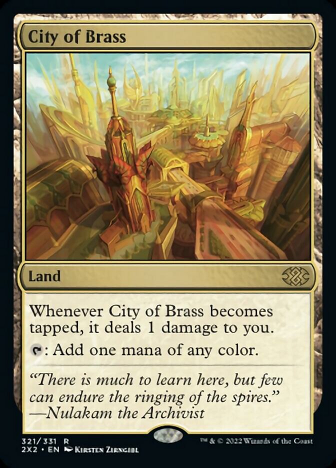 City of Brass [Double Masters 2022] Magic: The Gathering