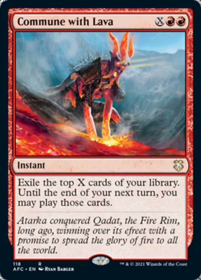 Commune with Lava [Dungeons & Dragons: Adventures in the Forgotten Realms Commander] Magic: The Gathering