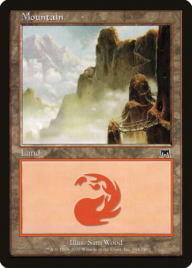 Mountain (344) [Onslaught] Magic: The Gathering