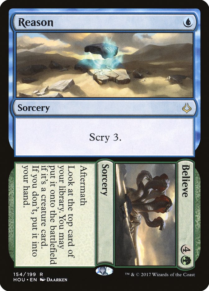 Reason // Believe [Hour of Devastation] Magic: The Gathering