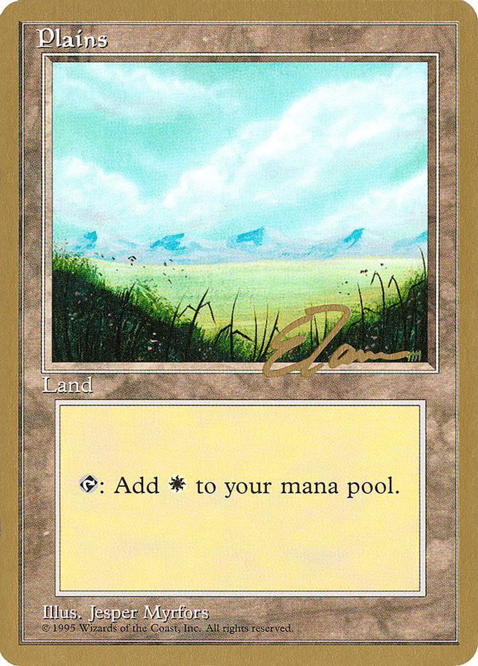 Plains (et366) (Eric Tam) [Pro Tour Collector Set] Magic: The Gathering