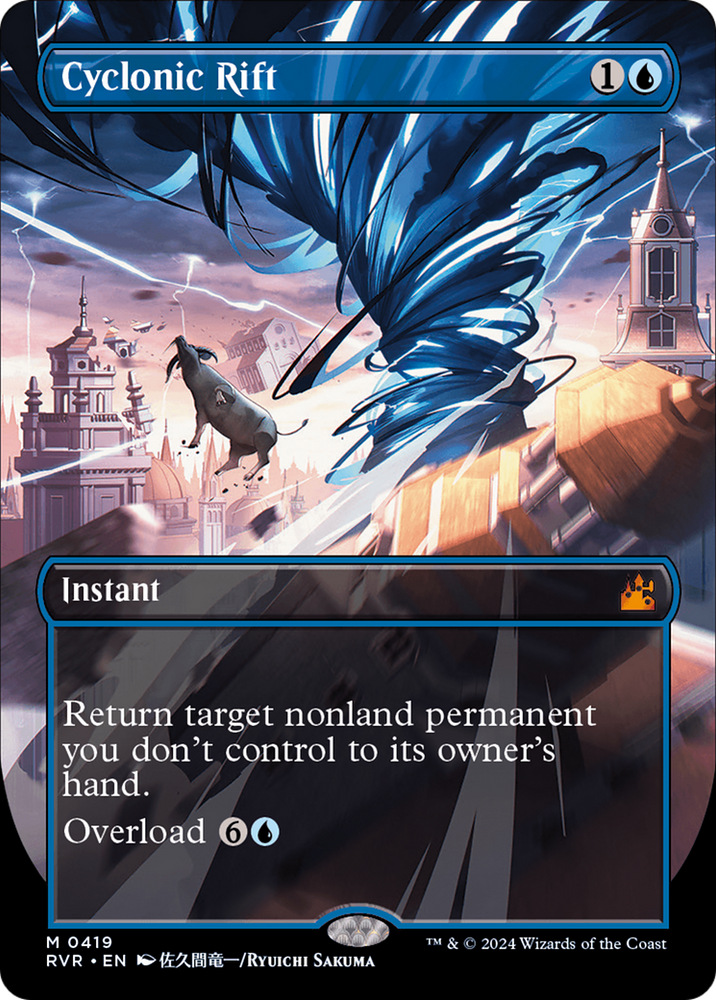Cyclonic Rift (Anime Borderless) [Ravnica Remastered] Magic: The Gathering