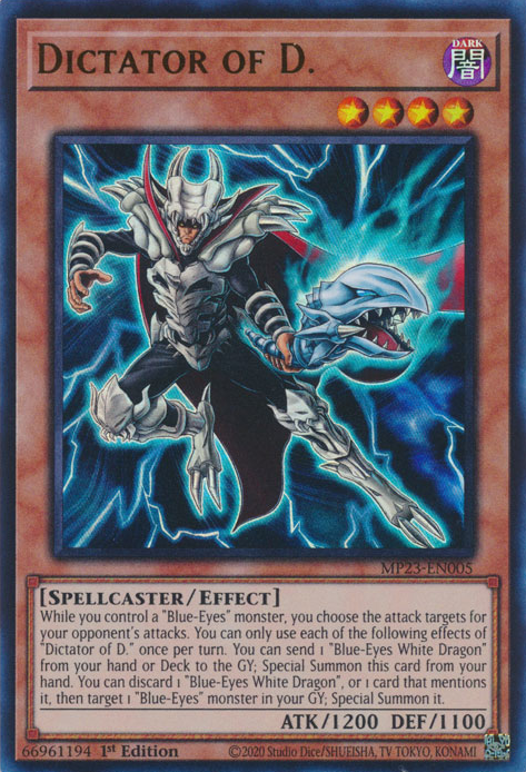 Dictator of D. [MP23-EN005] Ultra Rare - Yugioh Cards For Your TCG Needs!