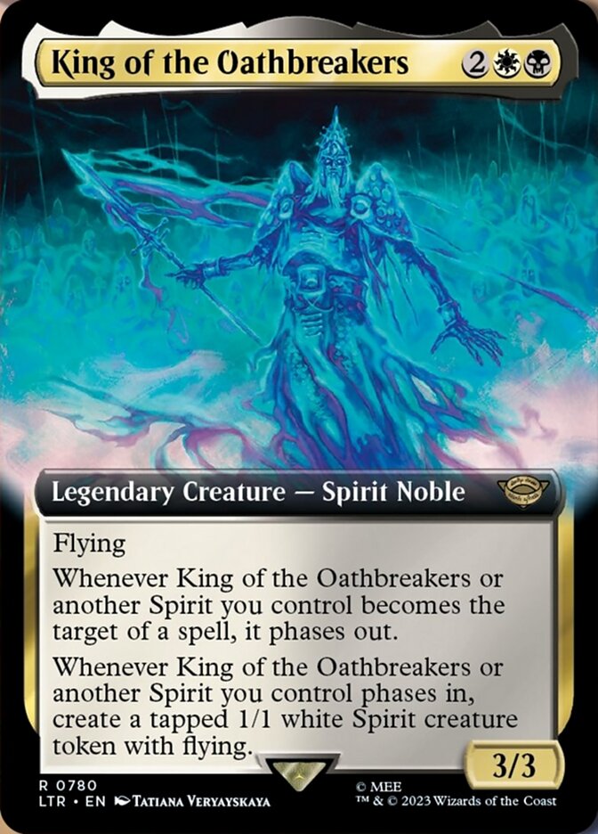 King of the Oathbreakers (Extended Art) (Surge Foil) [The Lord of the Rings: Tales of Middle-Earth] Magic: The Gathering