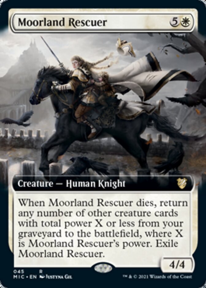 Moorland Rescuer (Extended Art) [Innistrad: Midnight Hunt Commander] Magic: The Gathering
